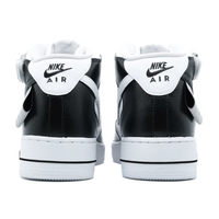 Custom Air Force 1 Mid Black White Jagged Font