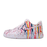 Custom Air Force 1 Mid Spray Colorful Dripping