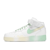 Custom Air Force 1 Mid Mint Green Light Yellow White