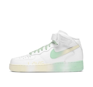 Custom Air Force 1 Mid Mint Green Light Yellow White