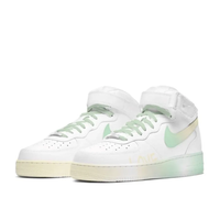 Custom Air Force 1 Mid Mint Green Light Yellow White