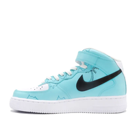 Custom Air Force 1 Mid Blue Sky Brown Beach Coconut