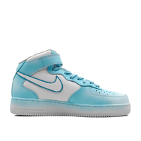 Custom Air Force 1 Mid Light Blue Deer Folwer White