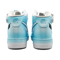 Custom Air Force 1 Mid Light Blue Deer Folwer White