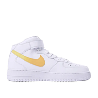 Custom Air Force 1 Mid Pink Cartoon Role Yellow Swoosh