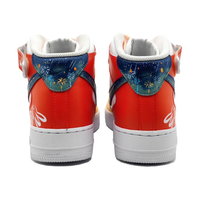 Custom Air Force 1 Mid Firework Orange Red