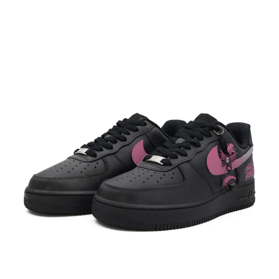 Custom Air Force 1 Low Pink Black