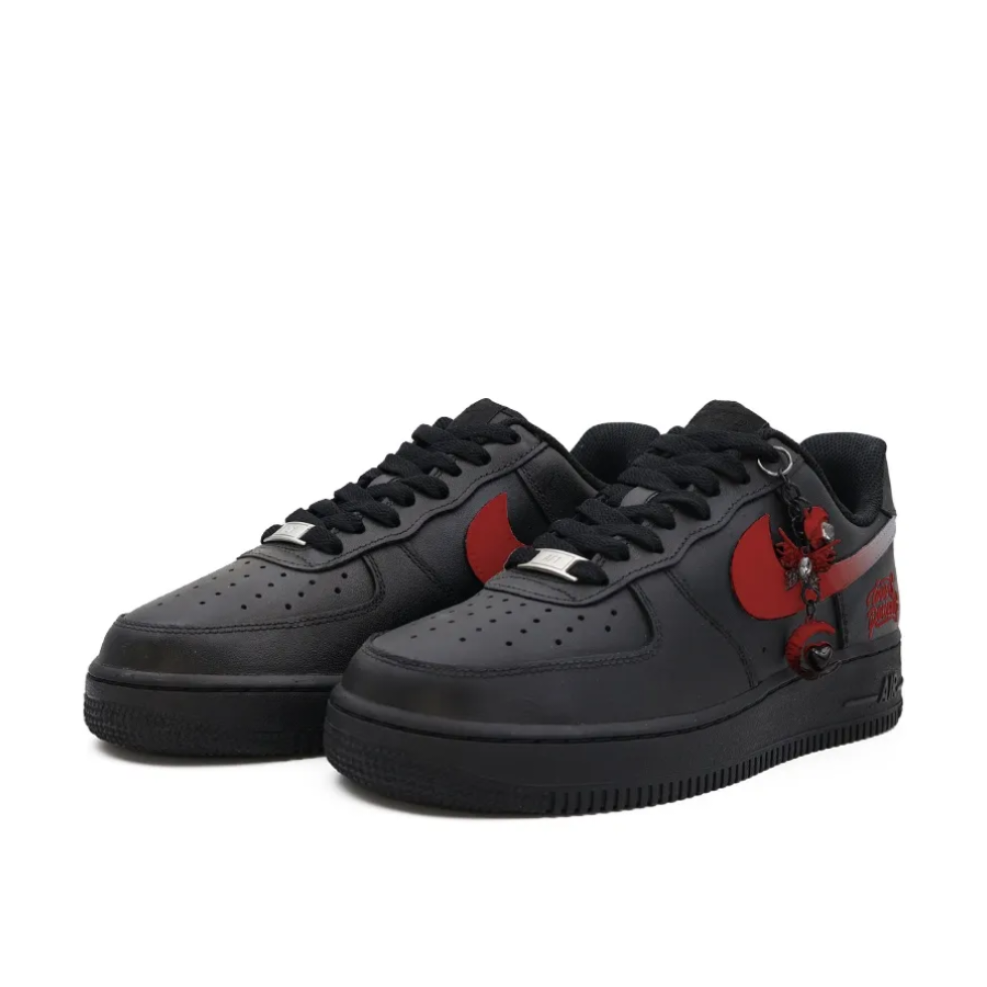 Custom Air Force 1 Low Red Black