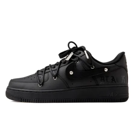 Custom Air Force 1 Low Extra Lace All Black