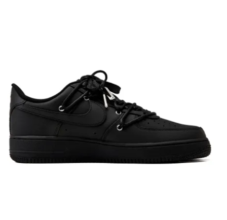 Custom Air Force 1 Low Extra Lace All Black