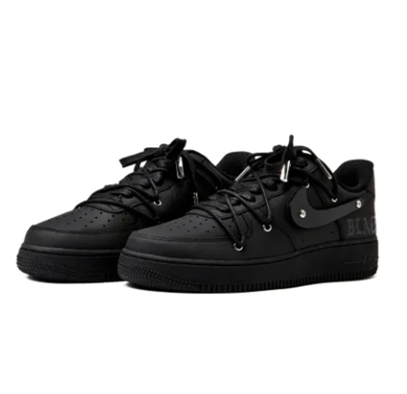 Custom Air Force 1 Low Extra Lace All Black