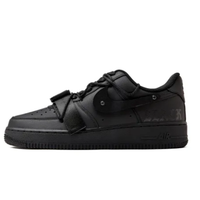 Custom Air Force 1 Low Extra Lace All Black Stripe