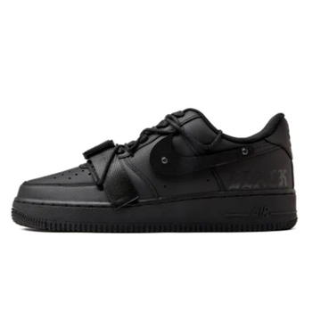 Custom Air Force 1 Low Extra Lace All Black Stripe