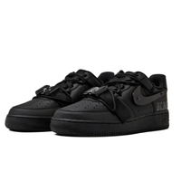 Custom Air Force 1 Low Extra Lace All Black Stripe