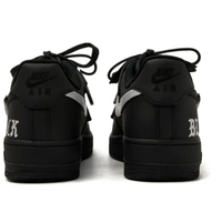 Custom Air Force 1 Low Extra Black Lace White Black Font