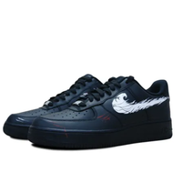 Custom Air Force 1 Low Extra Lace Black White Red Dandelion