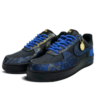 Custom Air Force 1 Low Blue Heart Graffiti