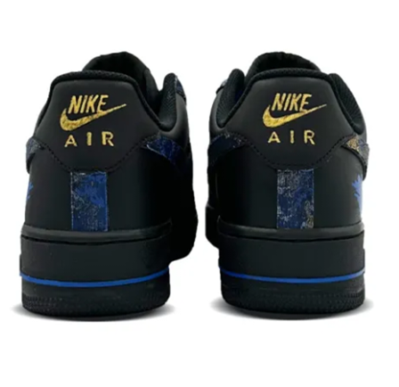 Custom Air Force 1 Low Blue Heart Graffiti