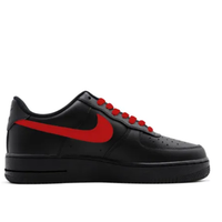 Custom Air Force 1 Low Red Swoosh Black Free Font