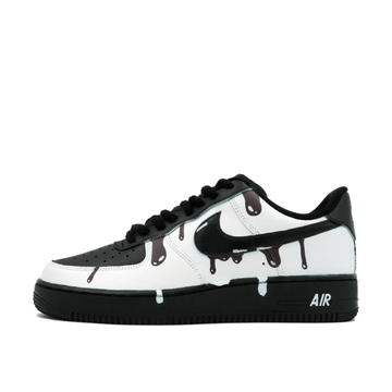 Custom Air Force 1 Low White Black Dripping