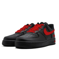 Custom Air Force 1 Low Red Swoosh Black Free Font