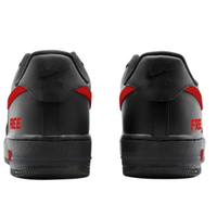 Custom Air Force 1 Low Red Swoosh Black Free Font