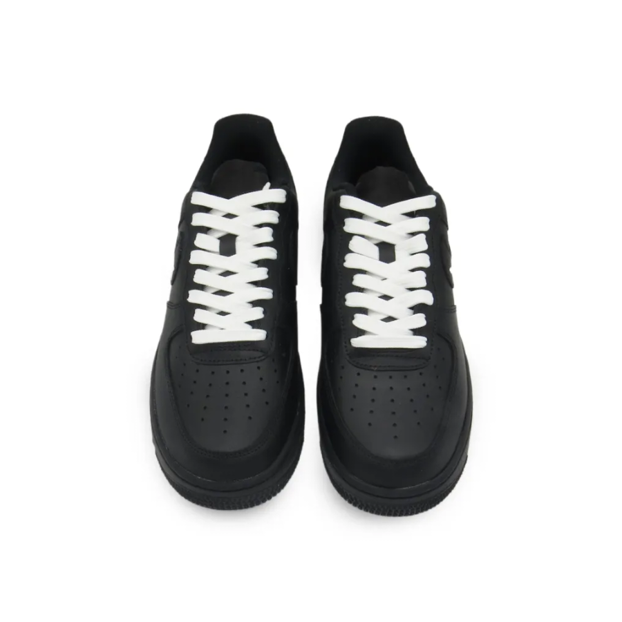 Custom Air Force 1 Low Black Airplane Route White