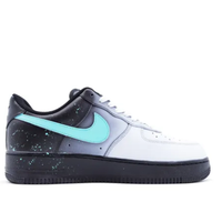 Custom Air Force 1 Low Gray White Gradient Blue Swoosh