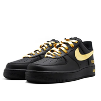 Custom Air Force 1 Low Black Gold Swoosh Free Font