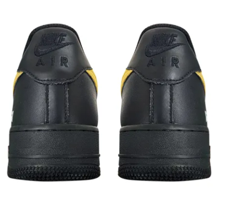 Custom Air Force 1 Low Black Gold Swoosh Free Font