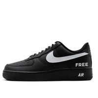 Custom Air Force 1 Low Black Sliver Swoosh Free Font