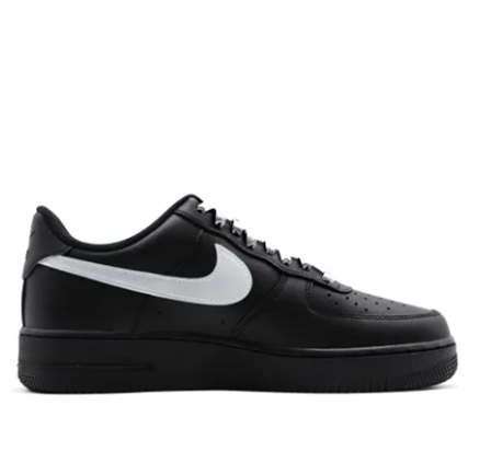 Custom Air Force 1 Low Black Sliver Swoosh Free Font