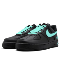 Custom Air Force 1 Low Blue Swoosh Black Free Font