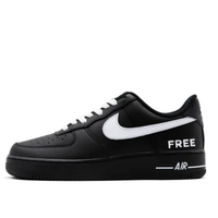 Custom Air Force 1 Low Black White Swoosh Free Font