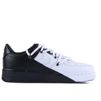 Custom Air Force 1 Low Extra White Lace Swoosh Black