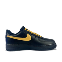 Custom Air Force 1 Low Black Gold Swoosh