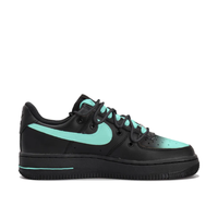 Custom Air Force 1 Low Extra Lace Blue Black Gradient