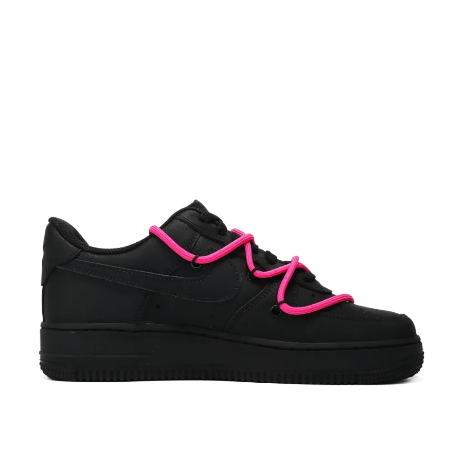 Custom Air Force 1 Low Extra Pink Lace Black