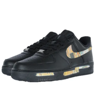 Custom Air Force 1 Low Black Block Grid Yellow