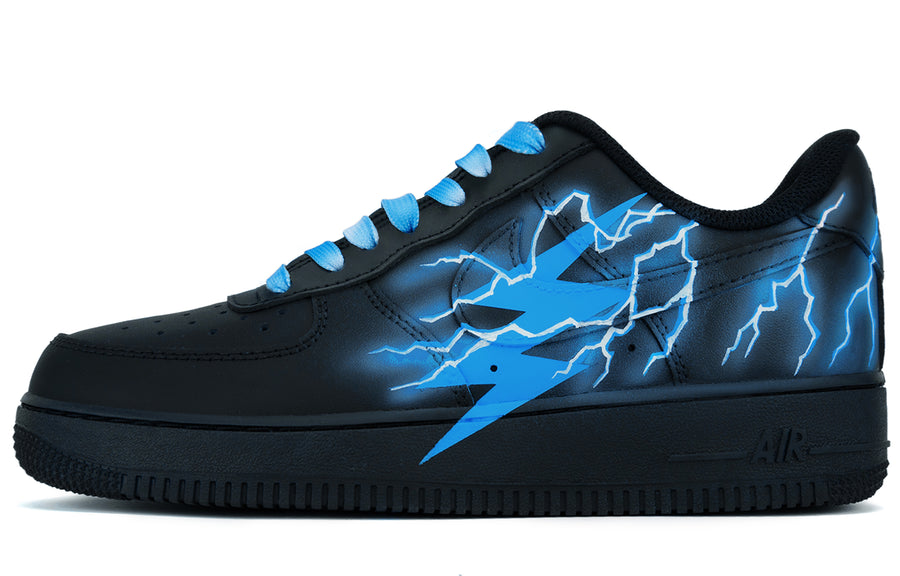 Custom Air Force 1 Blue Thunder Lightning