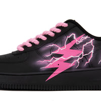 Custom Air Force 1 Pink Thunder Lightning