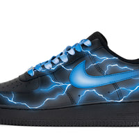 Custom Air Force 1 Blue White Thunder Lightning