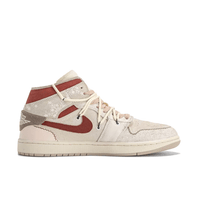 Custom Air Jordan 1 Christmas Beige Red Snowflakes High