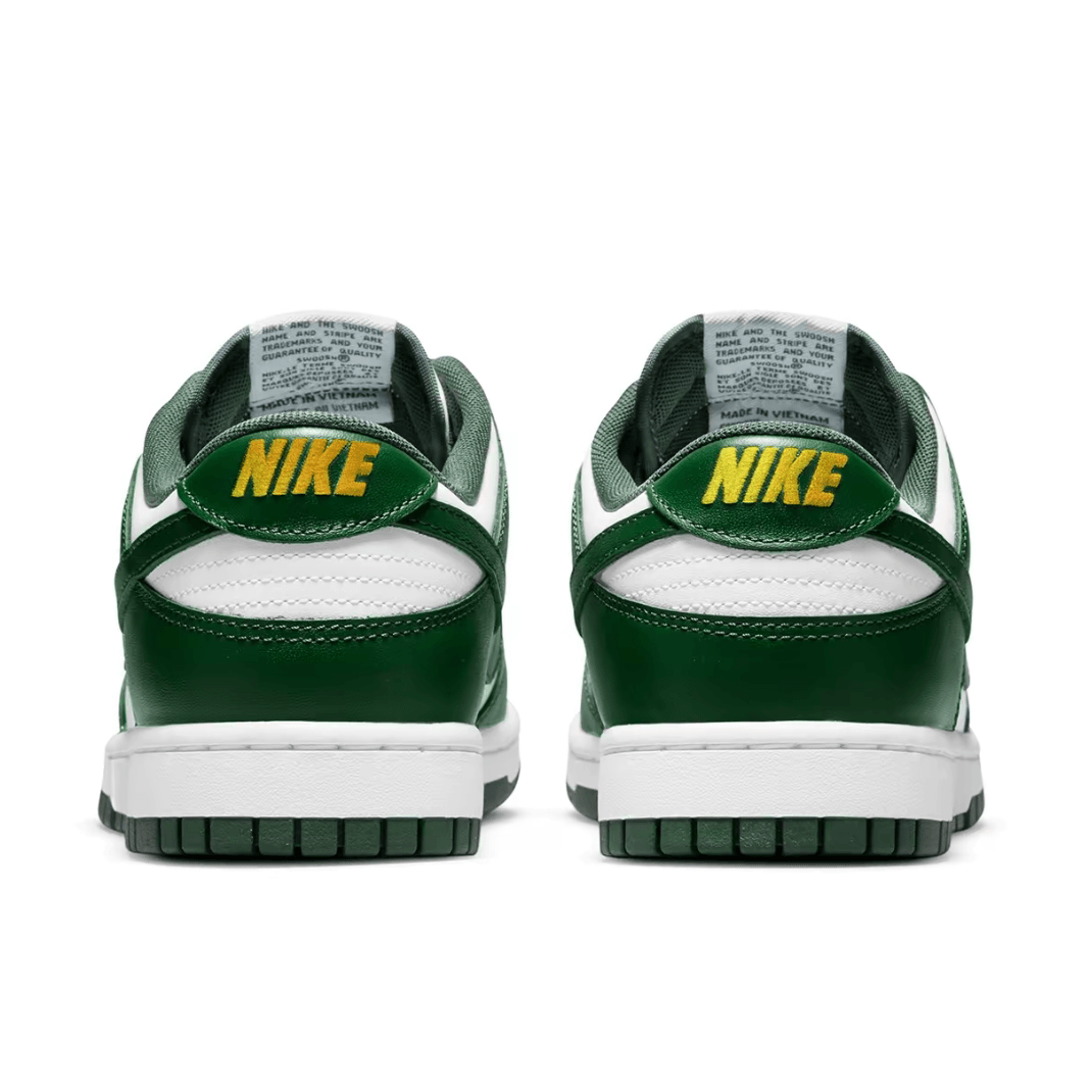 Custom Dunk Christmas Green White Snowflakes