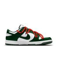 Custom Dunk Christmas Green White Snowflakes